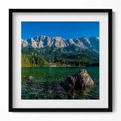 Obraz v rámu efektivní Summit Zugspitze v Německu