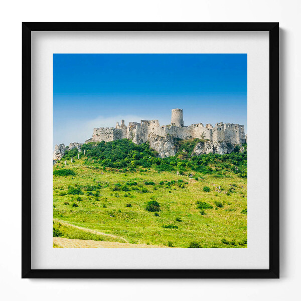 Obraz v rámu efektivní Spišský hrad na Slovensku