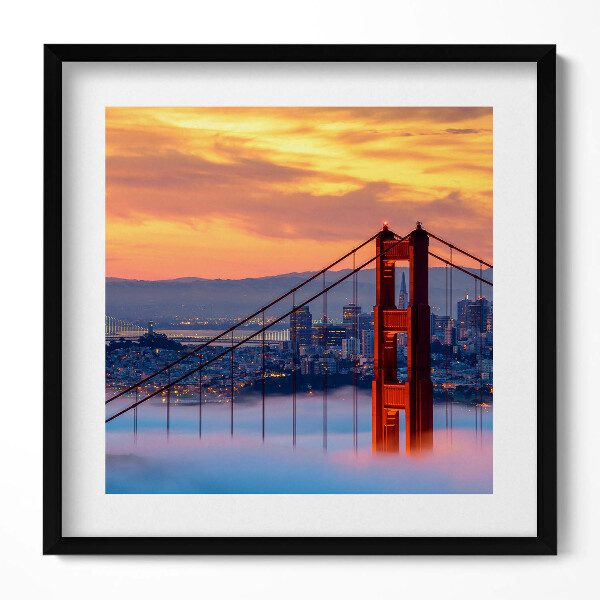 Obraz v rámu efektivní Most v San Franciscu