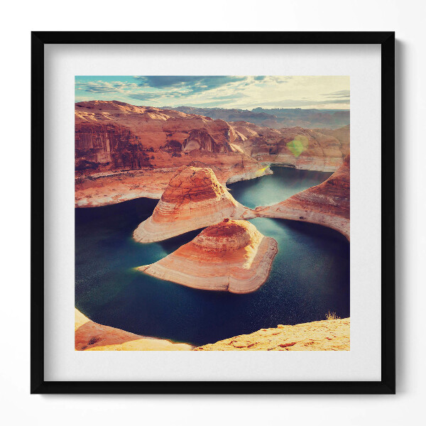 Obraz v rámu efektivní Powel lake USA