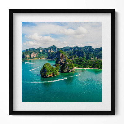 Obraz v rámu efektivní Ostrov v Thajsku
