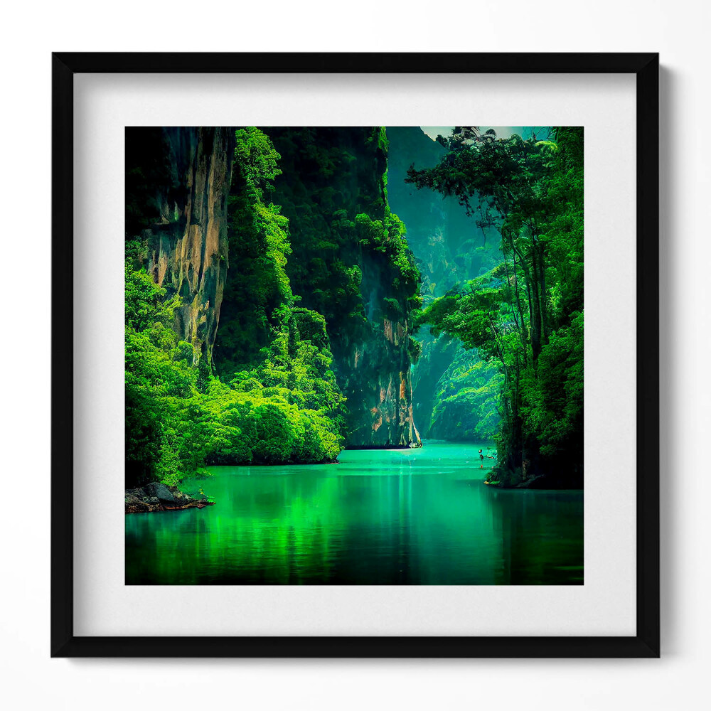 Obraz v rámu efektivní Cestování po Thajsku