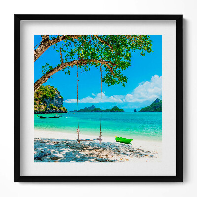 Obraz v rámu efektivní Slunečný ostrov v Thajsku