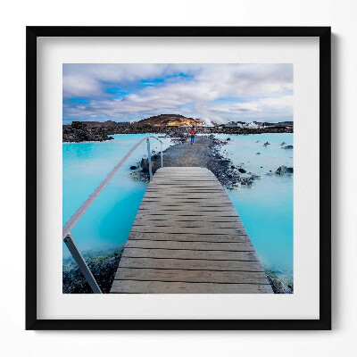 Obraz v rámu efektivní Atrakce na Islandu