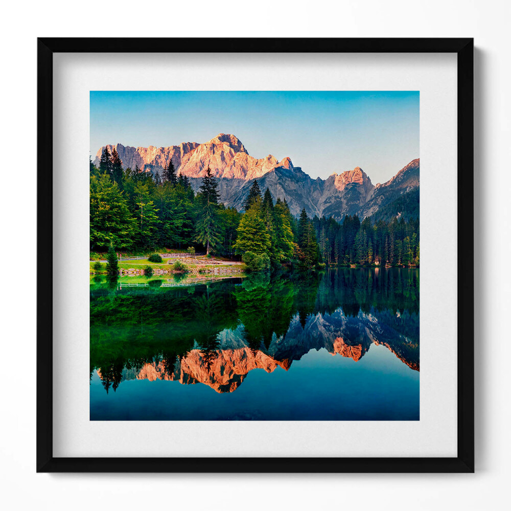 Obraz v rámu efektivní Jezerní krajina