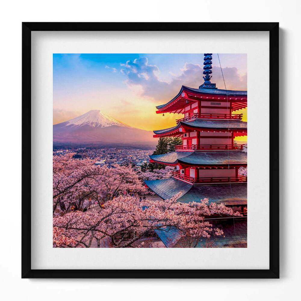 Obraz v rámu efektivní Japonská konstrukce