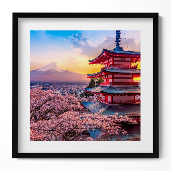 Obraz v rámu efektivní Japonská konstrukce