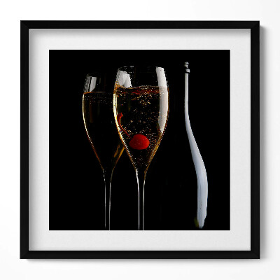 Obraz v rámu efektivní Sklenice šampaňského