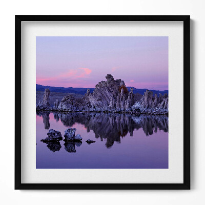 Obraz v rámu efektivní Odraz kamenů ve vodě