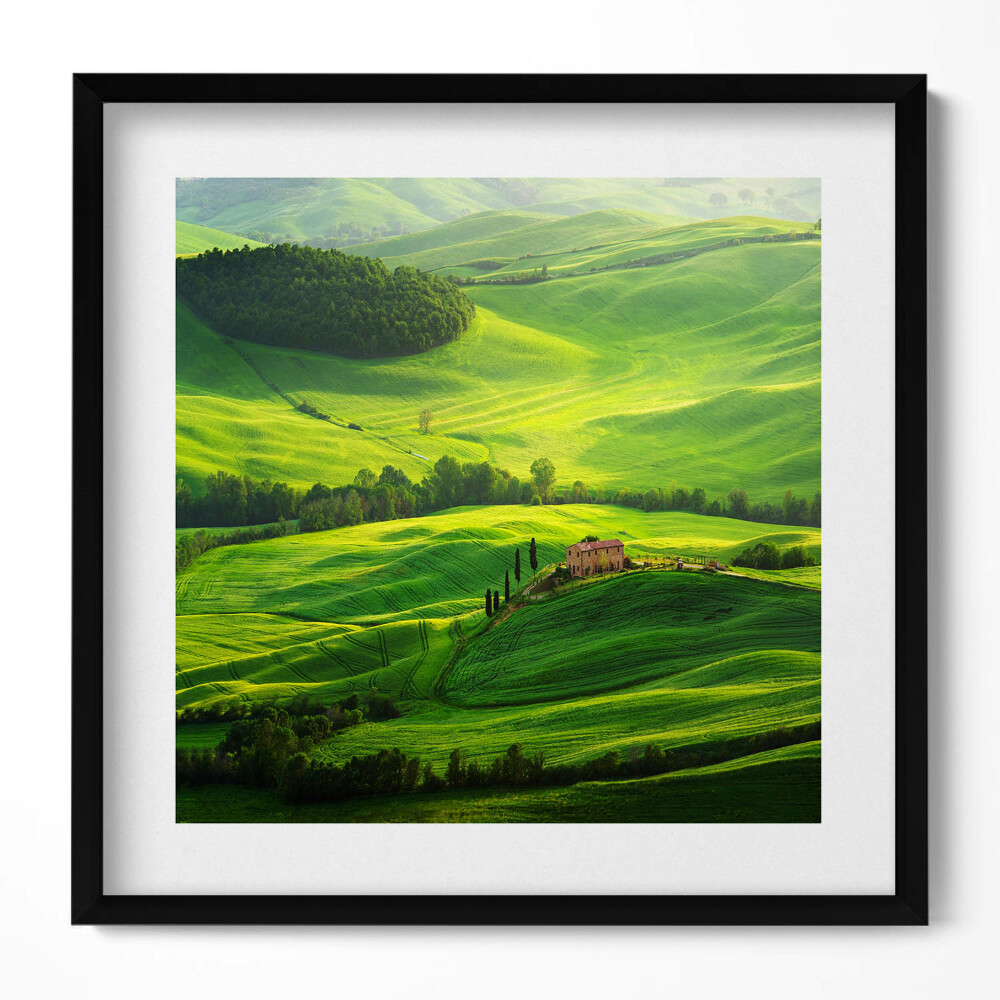 Obraz v rámu efektivní Krásná přírodní krajina Itálie