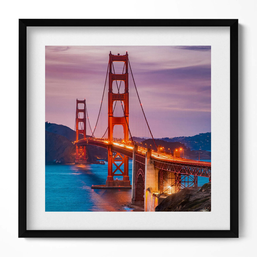 Obraz v rámu efektivní Golden Gate Bridge San Francisco