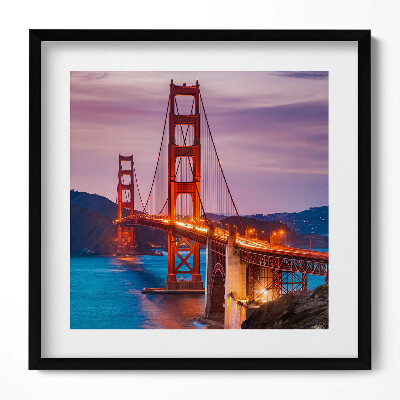 Obraz v rámu efektivní Golden Gate Bridge San Francisco