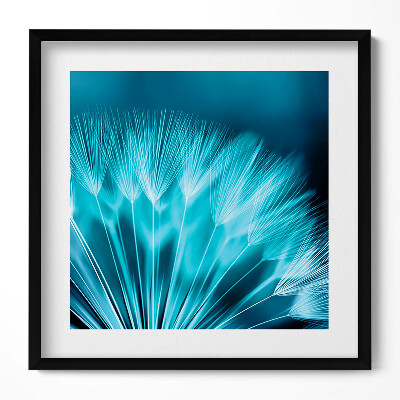 Obraz v rámu efektivní Detailní záběr na pampelišku