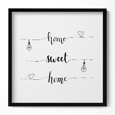 Obraz v rámu efektivní Nápis pro byt 