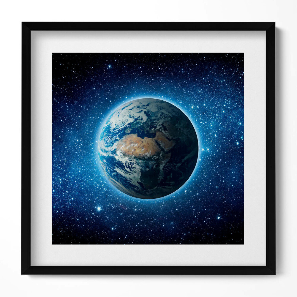 Obraz v rámu efektivní Planeta Země ve vesmíru