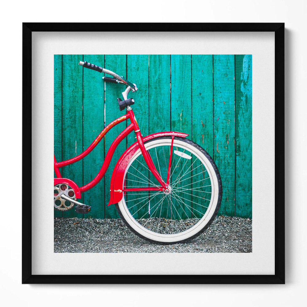 Obraz v rámu efektivní Červené kolo