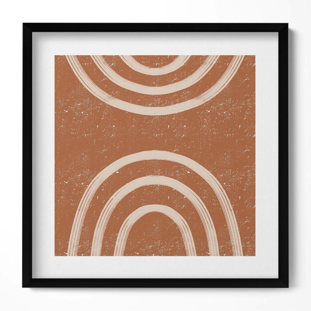 Obraz v rámu efektivní Minimalistické umění v boho stylu