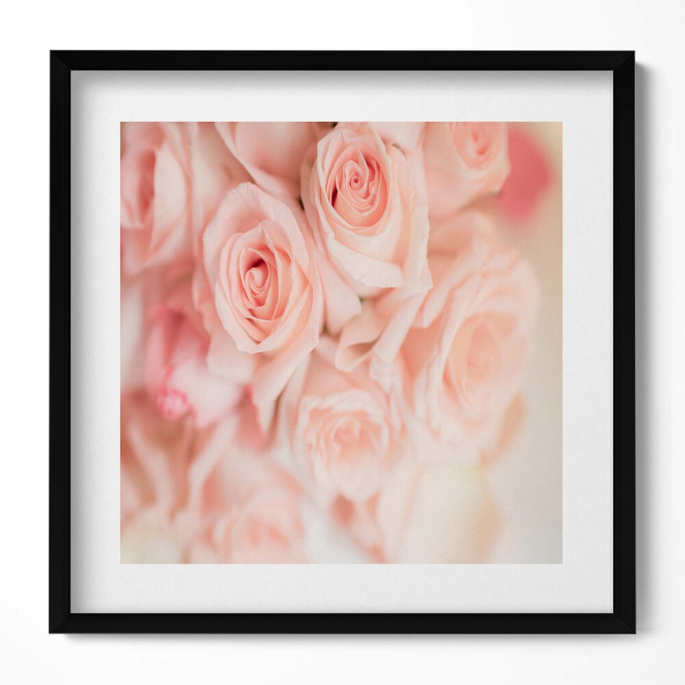 Obraz v rámu efektivní Romantická kytice růží