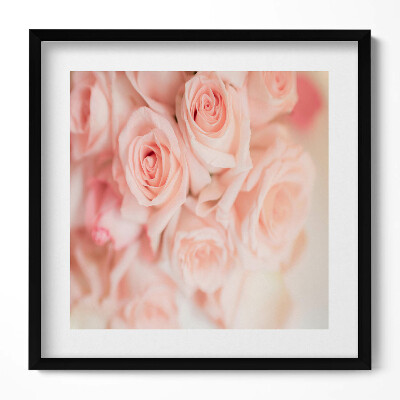 Obraz v rámu efektivní Romantická kytice růží