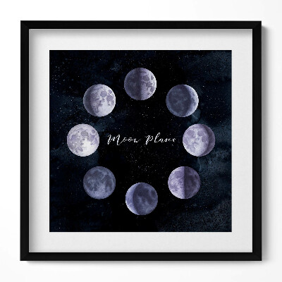 Obraz v rámu efektivní Ilustrace fáze měsíce