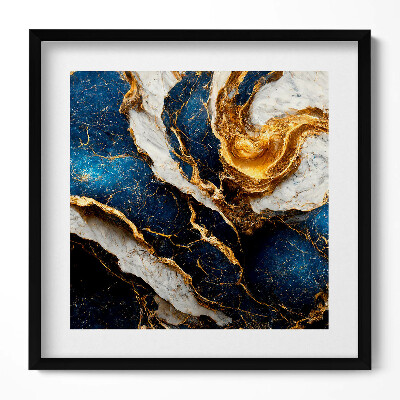 Obraz v rámu efektivní Glamour abstraktní textura se zlatem