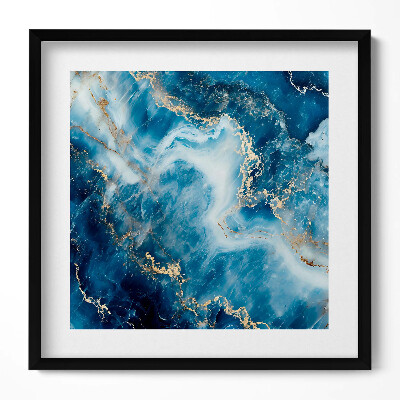 Obraz v rámu efektivní Kamenná textura se zlatem