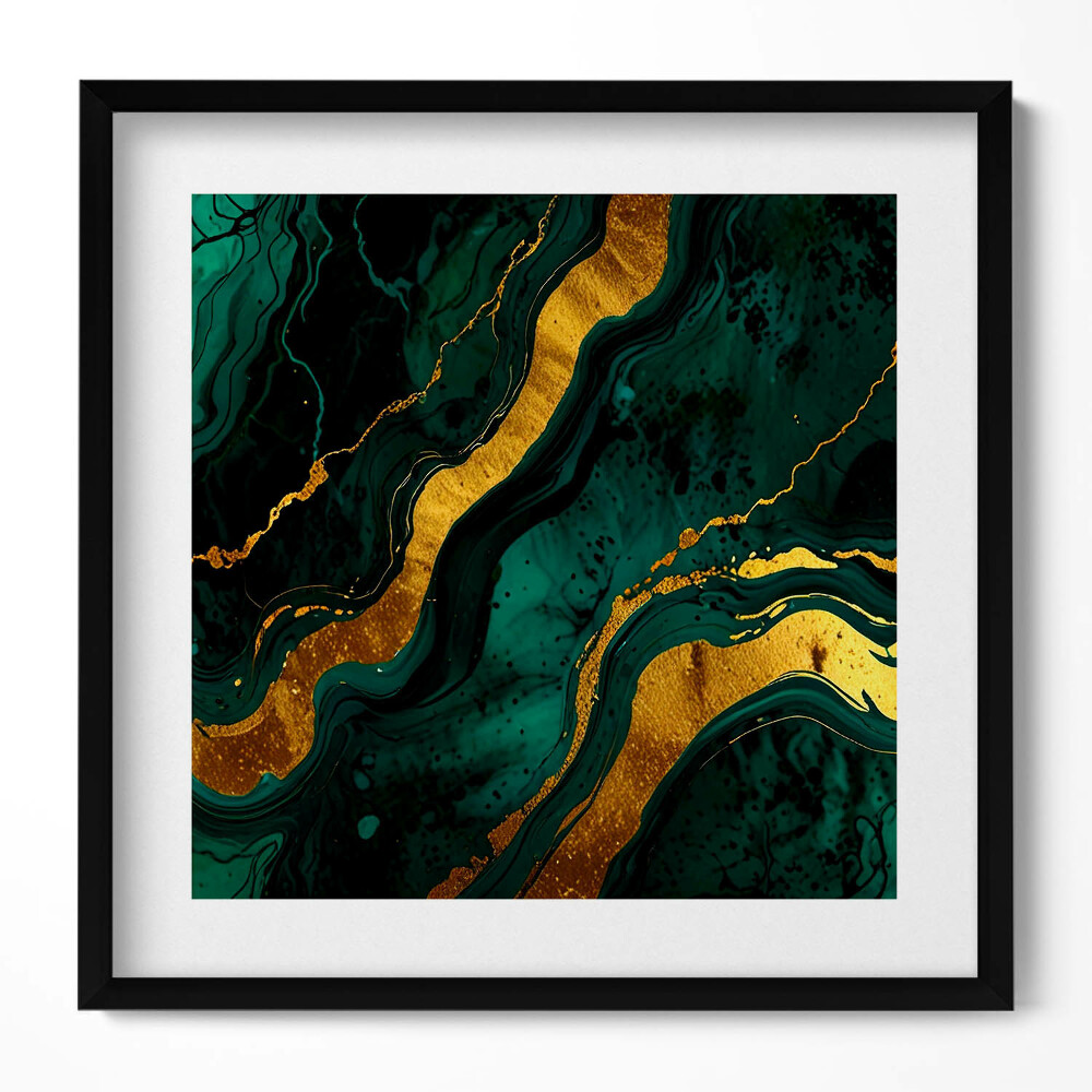 Obraz v rámu efektivní Glamour textura se zlatem