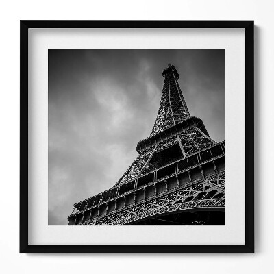 Obraz v rámu efektivní Eiffelova věž - Paříž, Francie