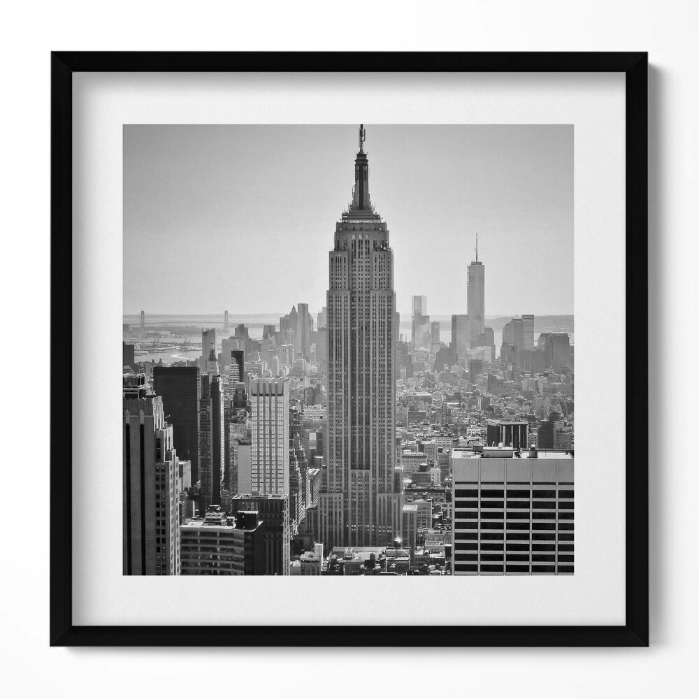 Obraz v rámu efektivní Pohled na mrakodrapy v New Yorku