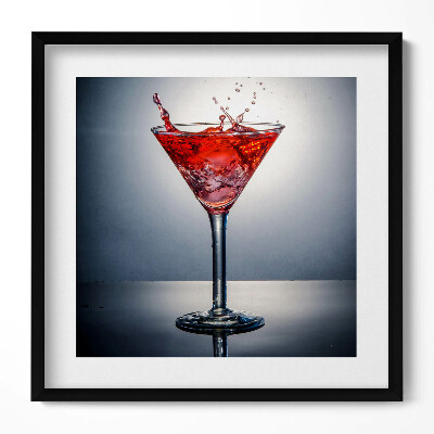 Obraz v rámu efektivní Sklenka martini