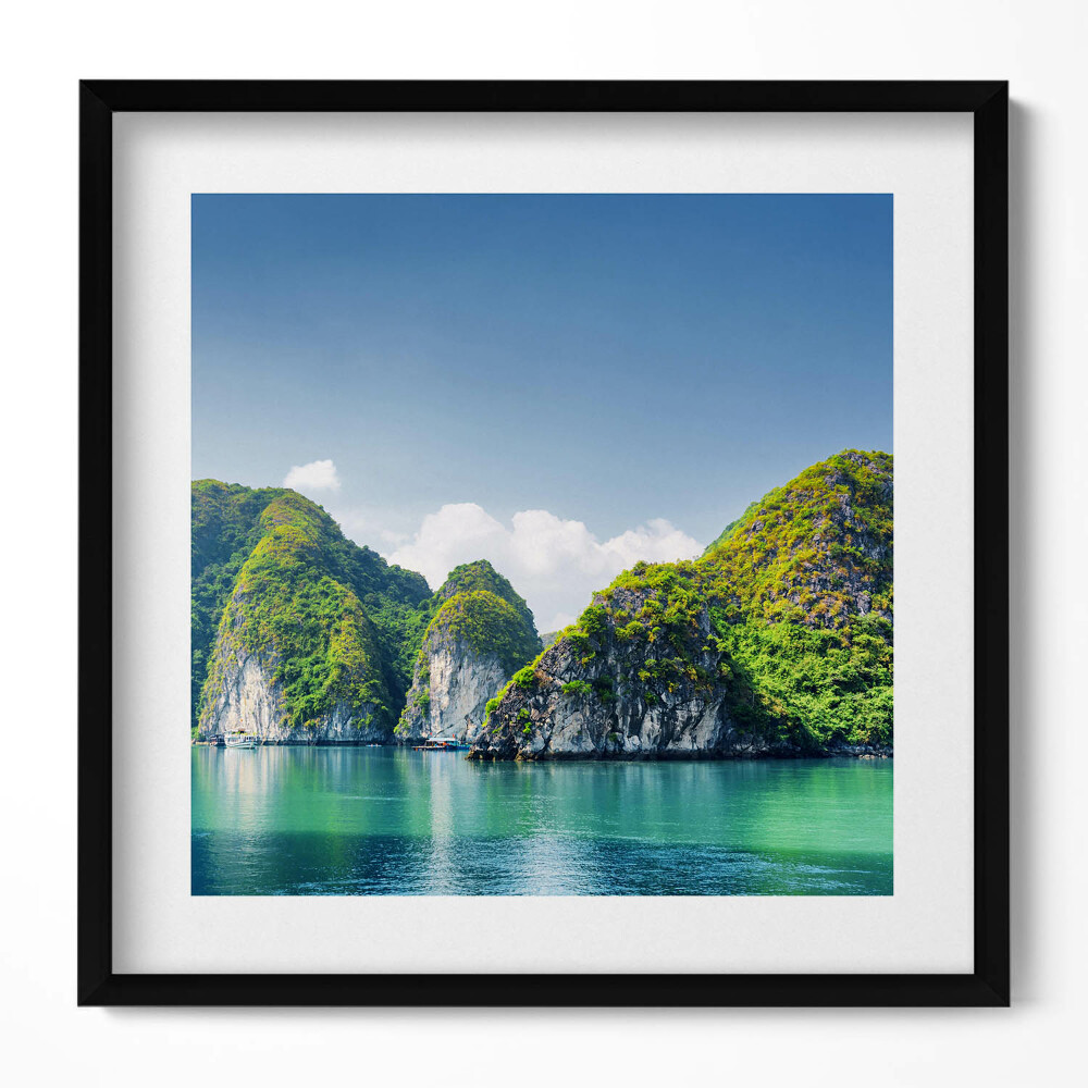 Obraz v rámu efektivní Tyrkysové moře a útesy