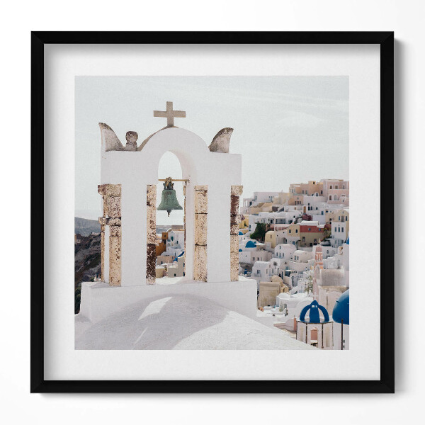 Obraz v rámu efektivní Architektura Santorini Řecko