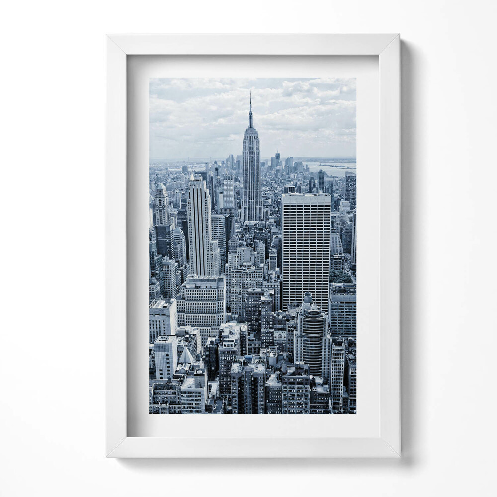 Obraz s rámem elegantní Pohled na New York