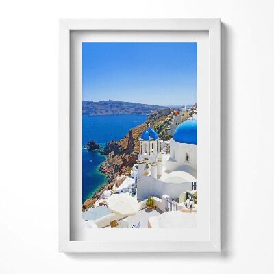 Obraz s rámem elegantní Pohled na řeckou architekturu