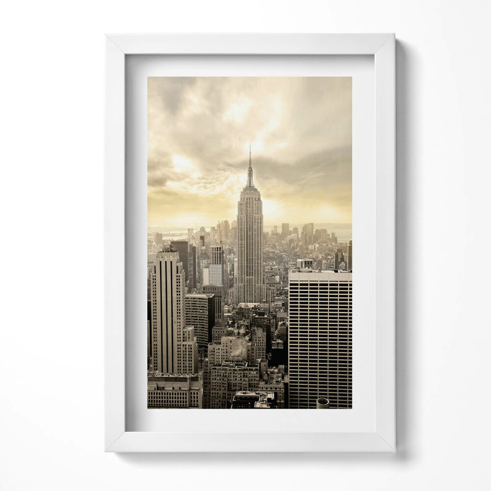 Obraz s rámem elegantní Panorama Empire State Building