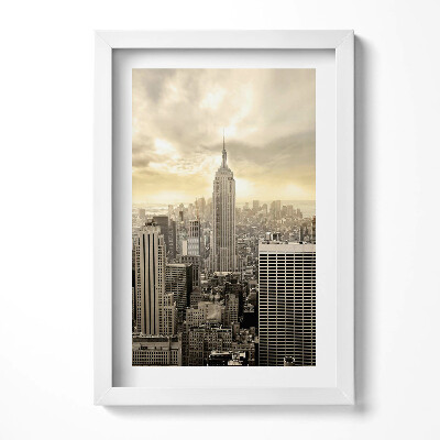 Obraz s rámem elegantní Panorama Empire State Building