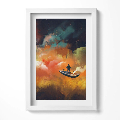 Obraz s rámem elegantní Abstraktní představa o životě dospělých