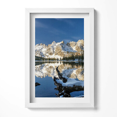 Obraz s rámem elegantní Horská přírodní krajina