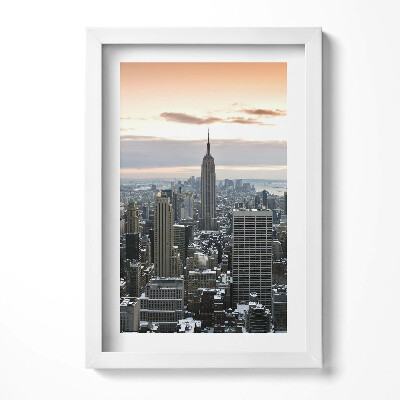 Obraz s rámem elegantní Panorama newyorské architektury