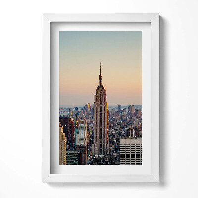 Obraz s rámem elegantní Panorama New Yorku