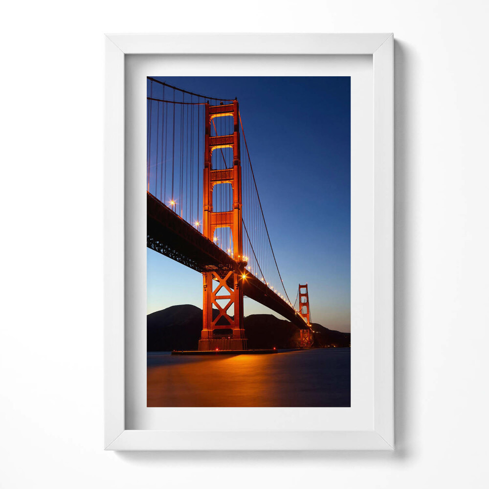 Obraz s rámem elegantní Golden Gate Bridge