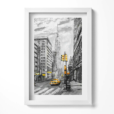 Obraz s rámem elegantní Ulice Empire State Building