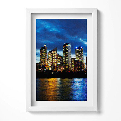 Obraz s rámem elegantní Večerní procházka v Sydney