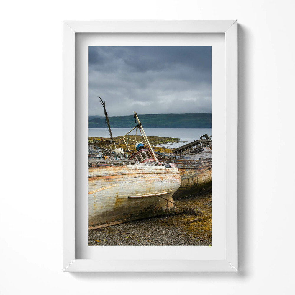 Obraz s rámem elegantní Salen Bay a lodě