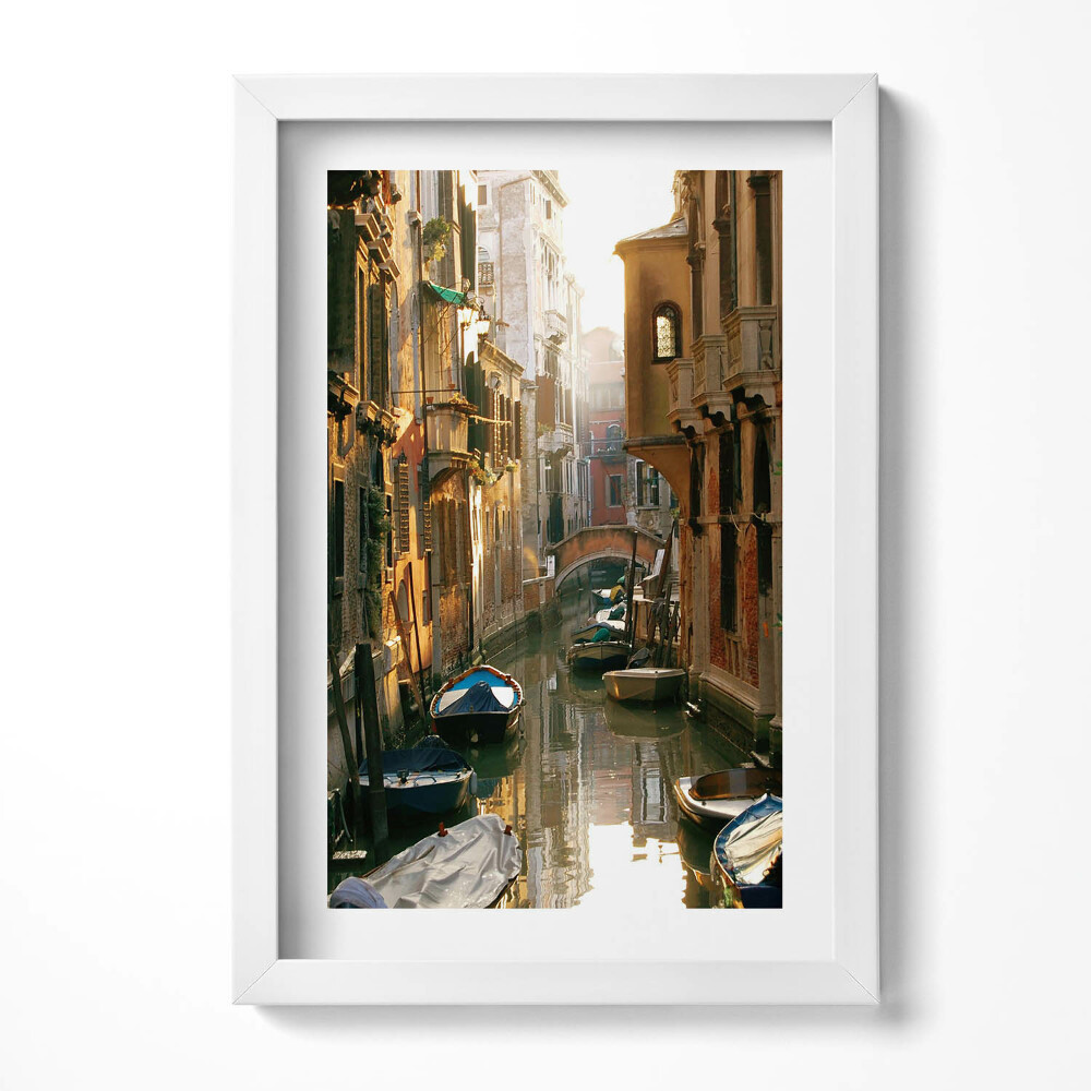 Obraz s rámem elegantní Benátky romantismus Canal Grande