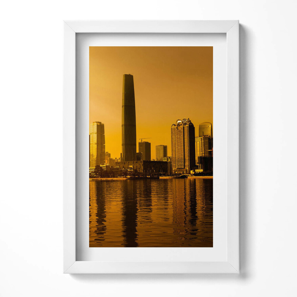 Obraz s rámem elegantní Čína řeky Zhujiang