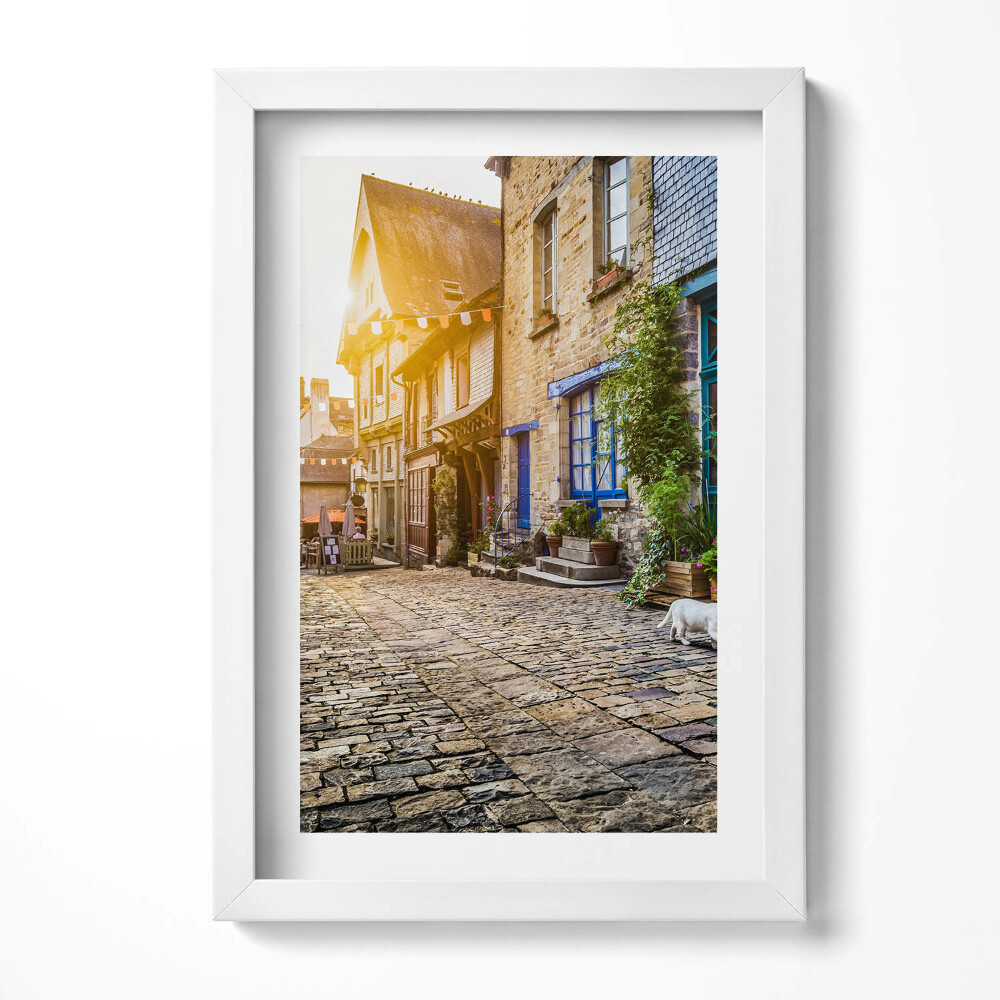 Obraz s rámem elegantní Ulice starého města