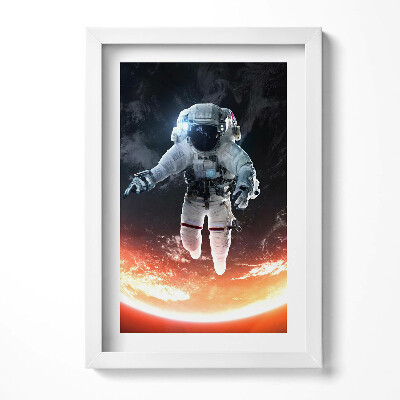 Obraz s rámem elegantní Astronaut ve vesmíru