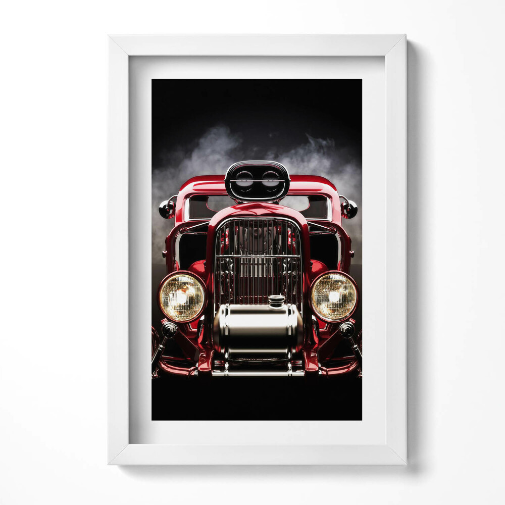 Obraz s rámem elegantní Staré veteránské auto