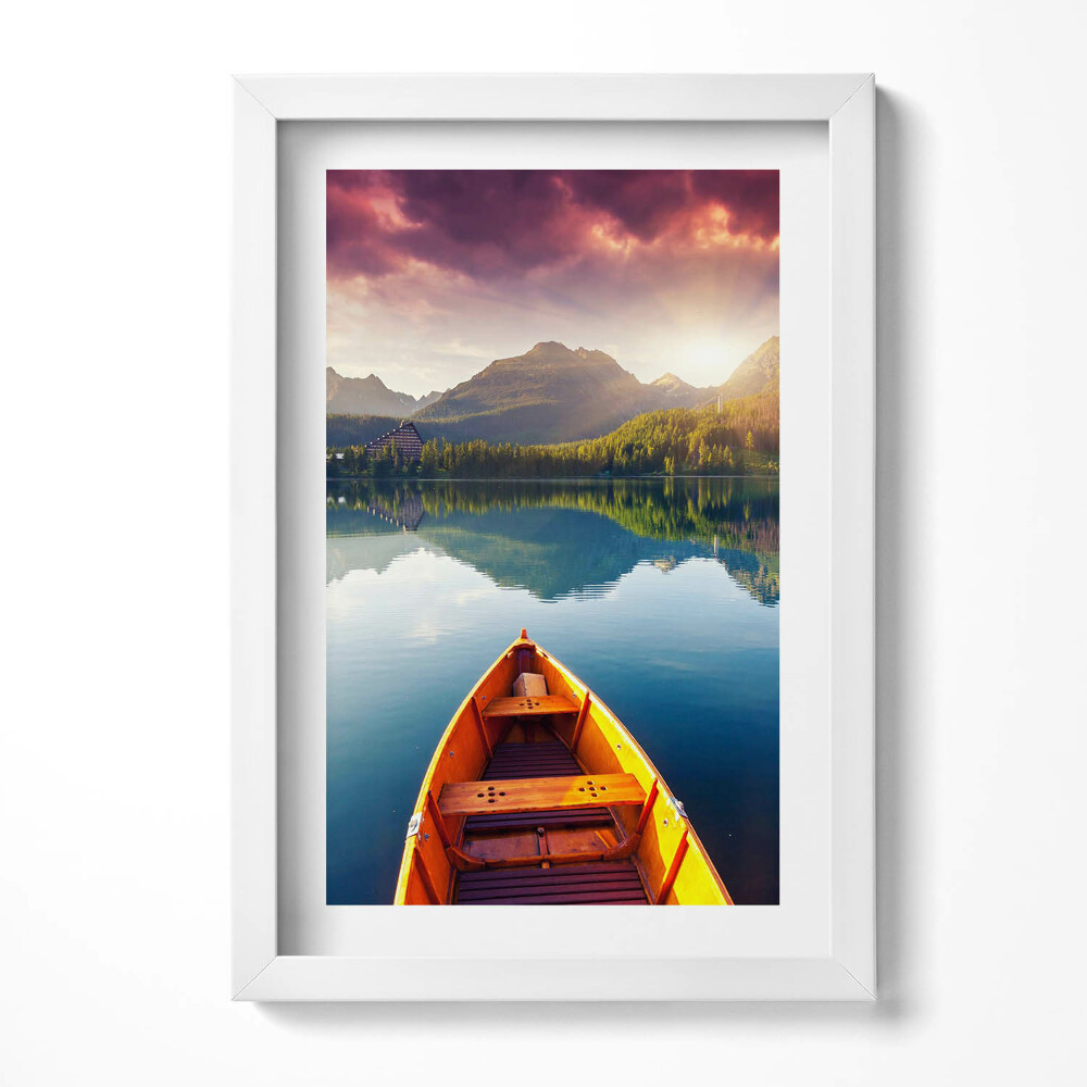 Obraz s rámem elegantní Národní park Štrbské Pleso, Slovensko